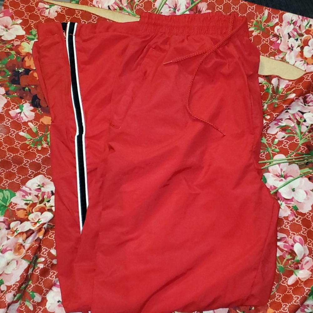 VINTAGE Red Track Pant - Picture 2 of 8